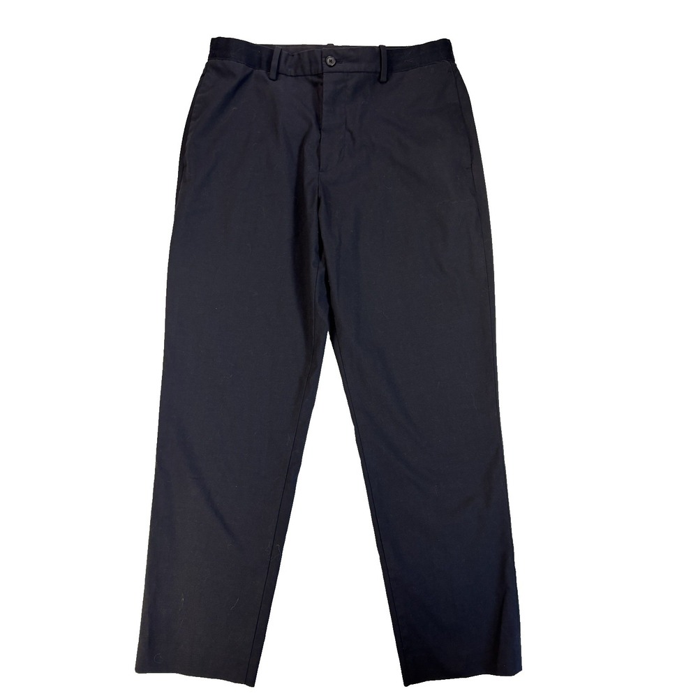 Uniqlo Women's Med Black Ankle Dress Pants Casual Everyday Essential Preppy